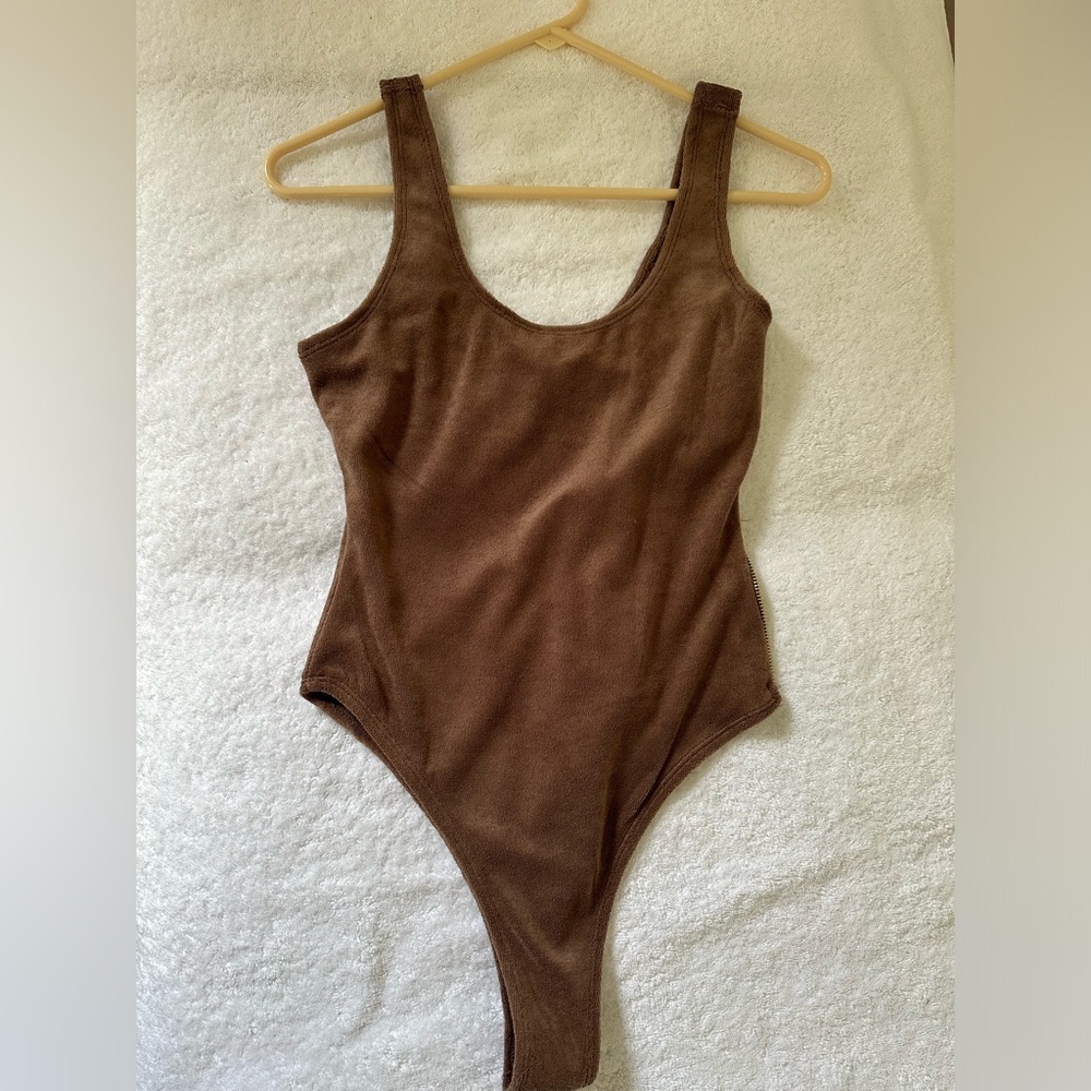 JLUXLABEL Chocolate Brown Bodysuit (NWT)